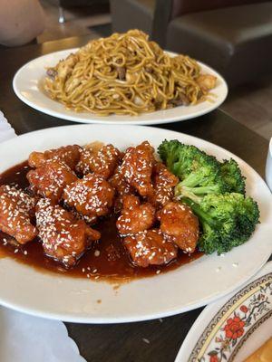 69. Sesame Chicken and  Lo Mein