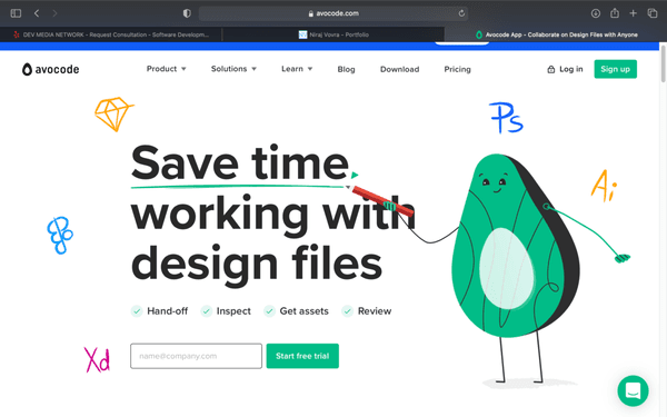 Avocado was designed by Dev Media Network, and it is an amazing website