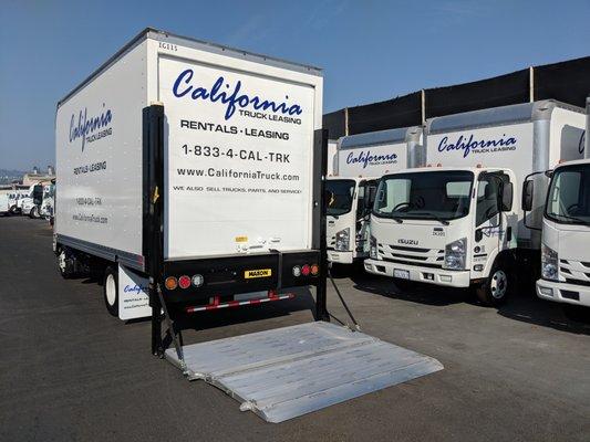 16' Box Truck with Rail Gate