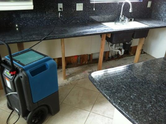 Attempt to save the counter top after Water Damage