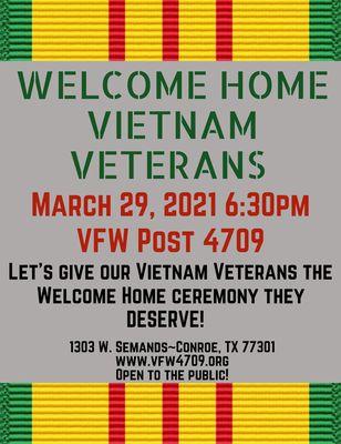 Vietnam Veteran Welcome Home