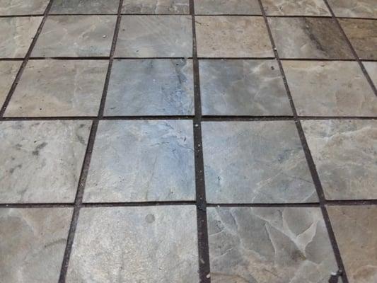 tiles not aligned, grout spacing not equal