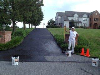 Stucchi's, Inc. driveway sealing.