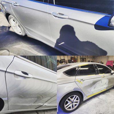 Side swipe repair, we are experts in working with all insurance companies.