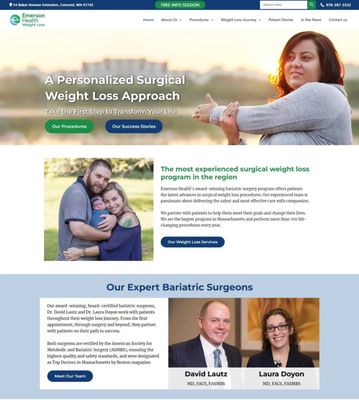 The most experienced surgical weight loss program in the region
Emerson Health's award-winning bariatric surgery program offers patients