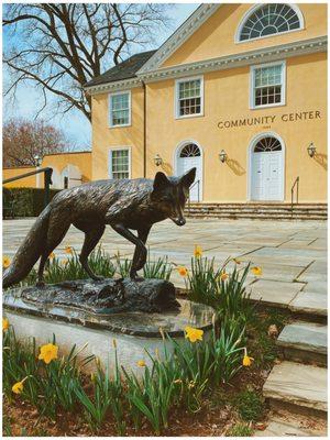 Middleburg Community Center Bronze Fox Statue