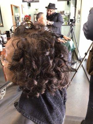 Curls for volume