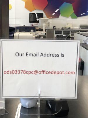 Print Department Email Address