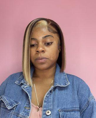 Frontal Wig Install by @slayybyjaii_ on Instagram.