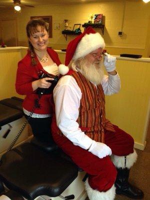 Santa knows whose on the "good" list!