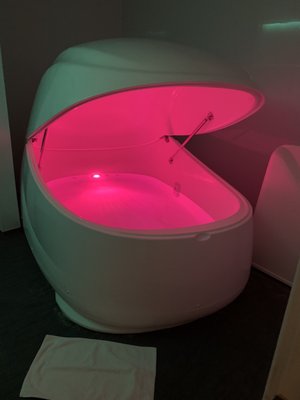 Floatation therapy (no star lights in this one, called Evolution pod)