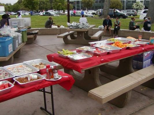 Post-race snacks