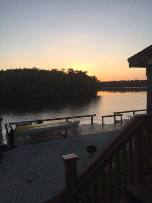 View from screened in porch