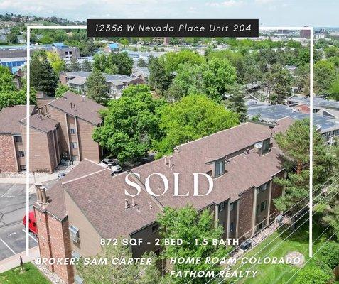 Sold! Represented the buyer on this Green Mountain condo!