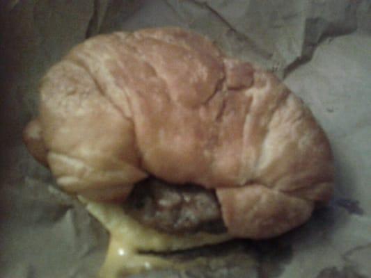 Sausage egg and cheese croissant