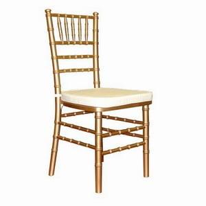 Rent Gold ballroom chairs