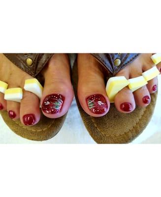 We offer manicures and spa pedicures in traditional, acrylic and gels.