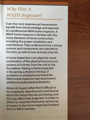 Ace Home Inspections is a WAHI member!