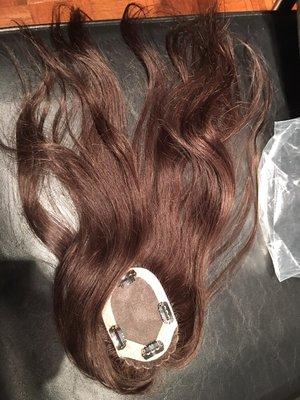 Human hair topper