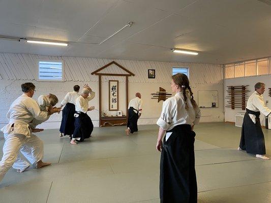 Aikido is non-competitive martial arts practice