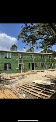 Cornice and sheathing Terrell hills build