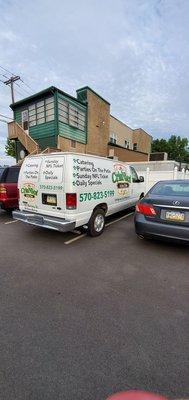 Catering too! Owner can park anywhere & however he wants