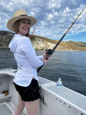 Catching halibut