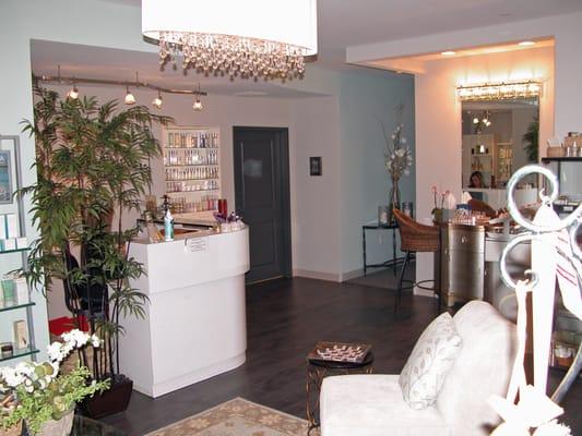 The main reception area of Esthetiques.