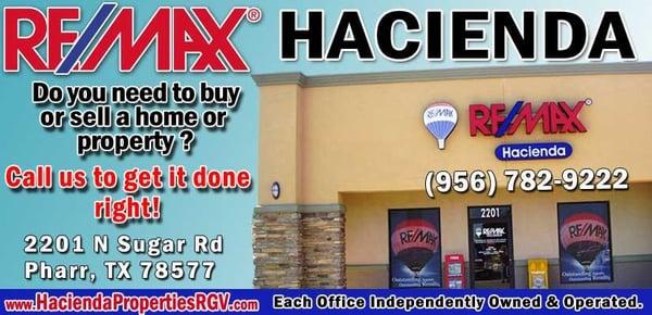 RE/MAX Hacienda is a full service Real Estate Company that helps you in the process of Buying & Selling property in the Rio G...