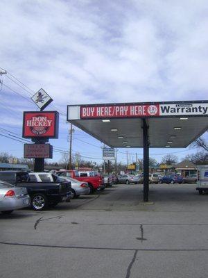 Front lot at Don Hickey Used Cars & Trucks