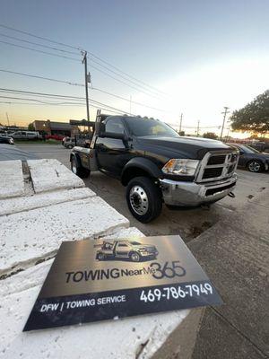 Business cards towing