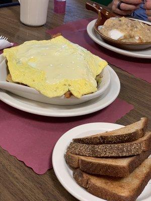 Country style scrambled skillet