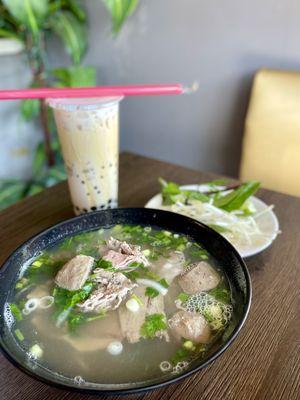 Pho Special, Honey Lavendar Milk Tea