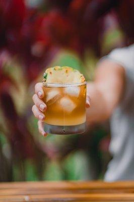 Enjoy a spiked Plantation Iced Tea - we call it a Sweet Paradise ;)