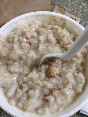 Delicious hot oatmeal