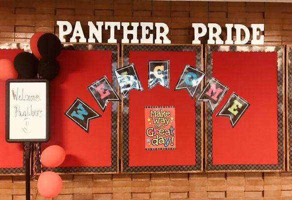 Panther Pride wall