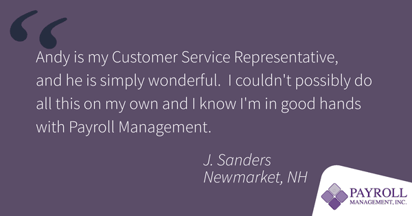 A testimonial from one of our clients.