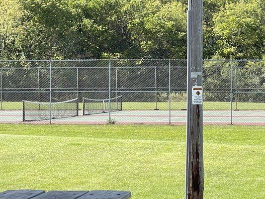 Two tennis courts