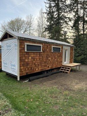 Custom Tiny house with small deck..