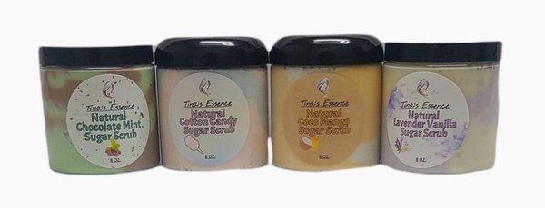 Tina's Essence Natural Sugar Scrubs Bundle