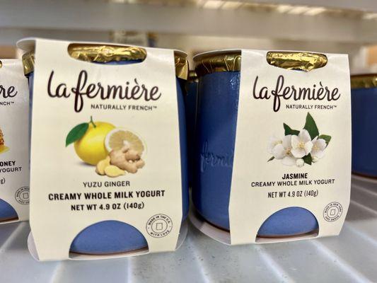 La Fermiere is delicious yogurt. Love the unique flavors. Got the yuzu ginger. Can't wait to try this flavor. Pricey but good.