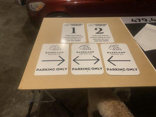 Parking signs