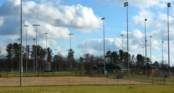 Baseball Field with Night LIghting