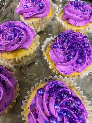 Custom Mini Cupcakes - Purple Theme