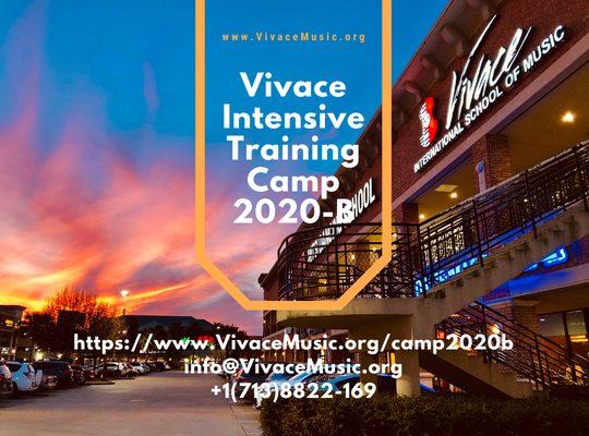 Vivace Intensive Training Camp 2020-B, July 13-24, Piano | Violin | Cello www.VivaceMusic.org