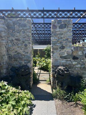 One of the garden entrances