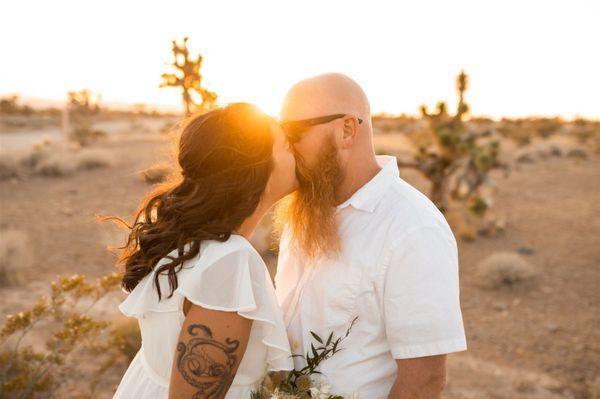 Simple bride sunset shoot