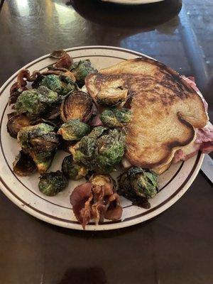 Reuben and Brussel sprouts