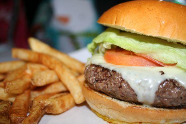 Cheese Burger with Fries