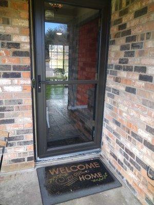 Front door after installation.